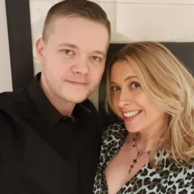 Mark Goldbridge with his beautiful wife.